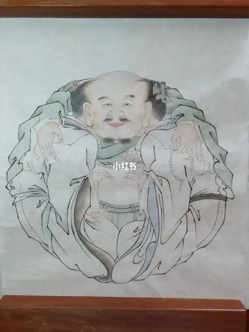 《一团和气图》是成化帝朱见深的工笔人物画,为故宫馆藏瑰宝.