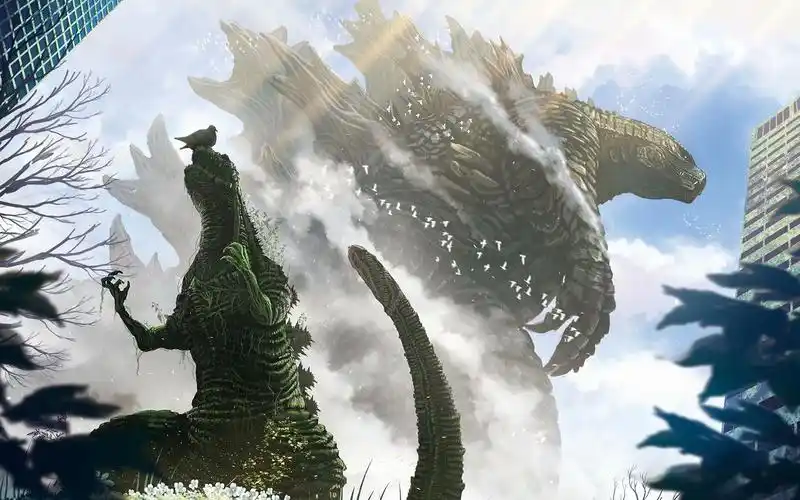 怪兽宇宙老虚哥斯拉与噬星者基多拉的决战