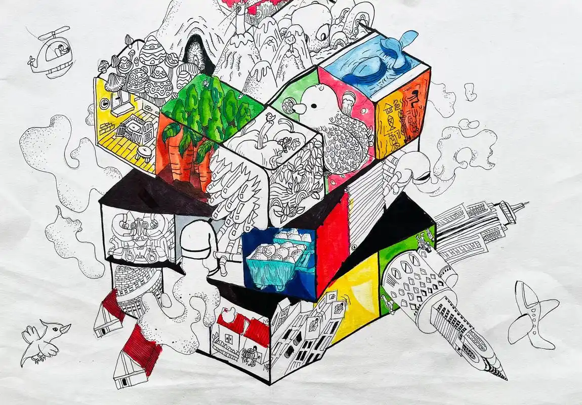 一个创意课题<玩转魔方> 和参加师训课程的老师们一 - 抖音