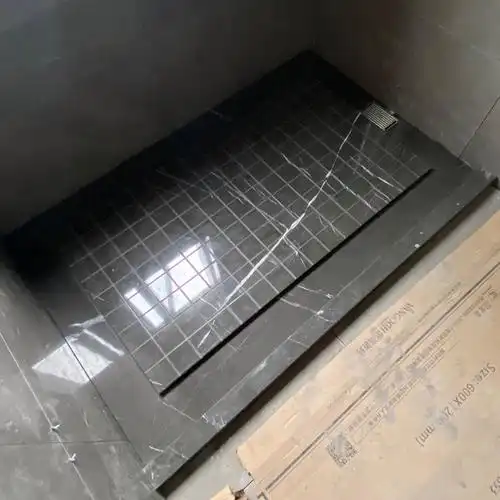 只发江浙沪石材板浴室淋浴房地石大理石天然防滑拉槽定制人造卫生间