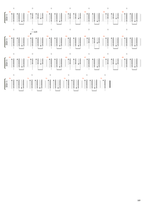 酒歌(蒙古族民歌)吉他谱