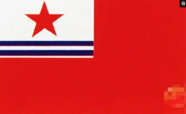 9幅新中国国旗候选方案图7郭沫若设计方案遭到张治中将军反对