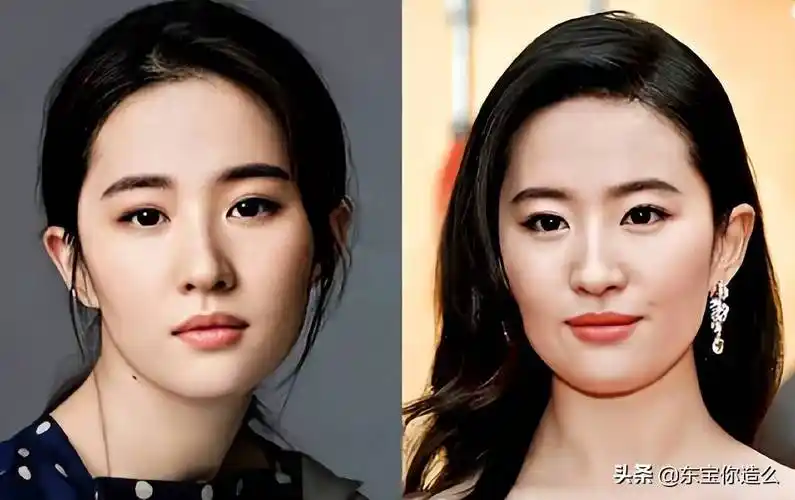 近两年,能明显感觉到刘亦菲精致的鹅蛋脸变宽了,颜值虽然还是不错,可