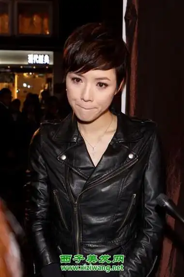 陈茵薇短发发型图片知性短发就要这样扎