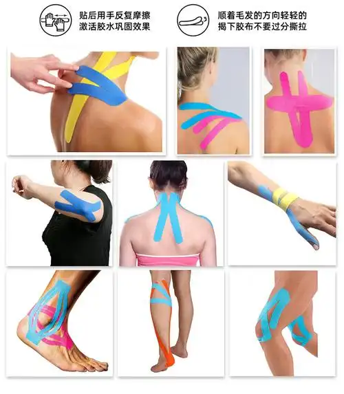 富力新肌效贴肌肉贴运动绷带运动员康复胶带肌内效贴布肌肉拉伤肌贴
