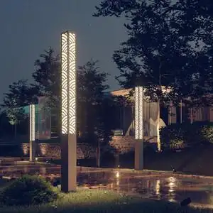 户外景观灯柱接电led新中式高杆灯防水别墅公园草坪灯庭院灯家用