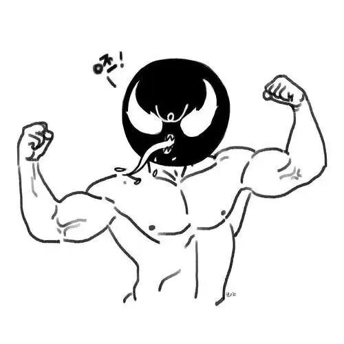 毒液简笔画动漫简单一步一步教