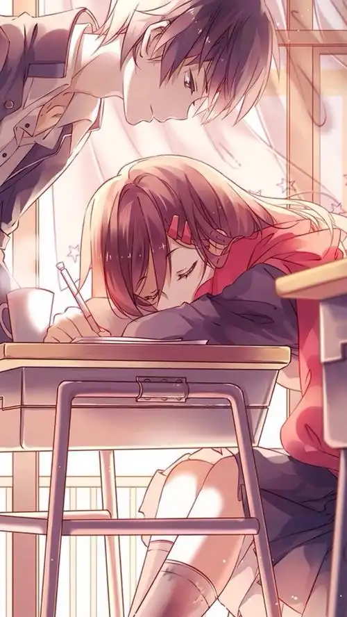 二次元动漫插画情侣壁纸头像