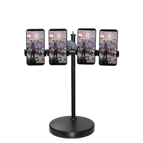 善优缘手机支架多机位稳固可调节方向双机主播台式桌面多排多手机直播