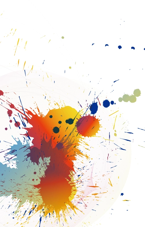 彩色水墨背景素材