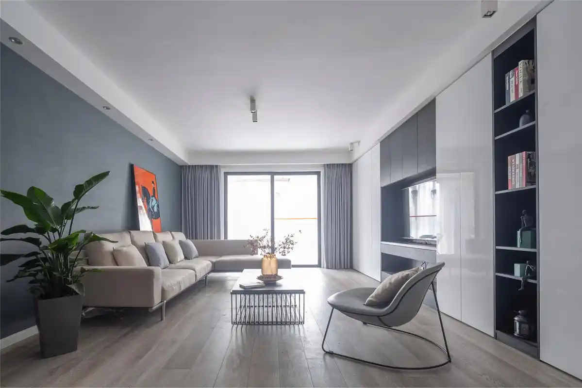 简约现代三居室客厅装修效果图