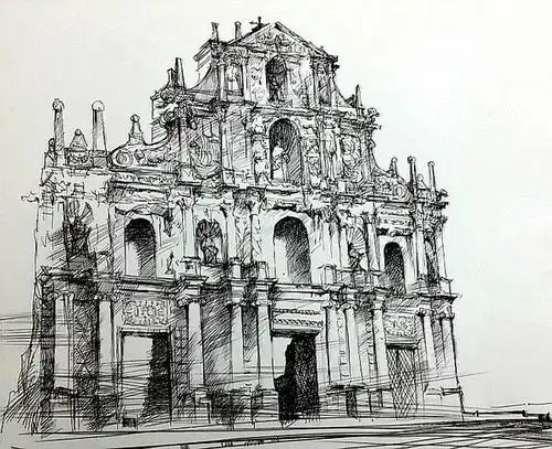 《速写.大三巴》