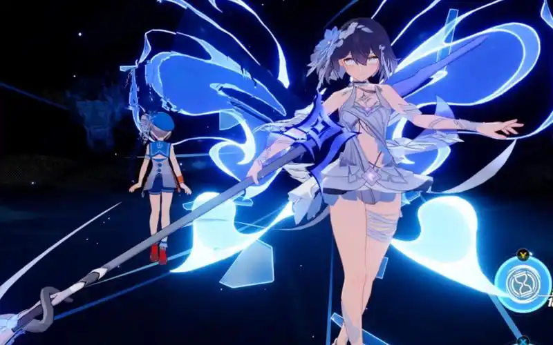 崩坏3测试服希儿大招队友视角,多角度观察闪现的希儿