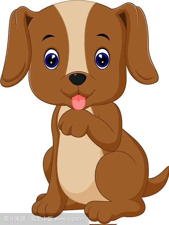 可爱的卡通狗