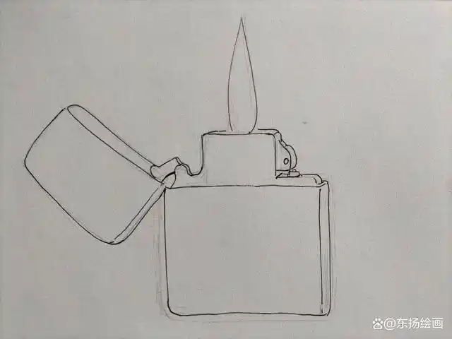 个性打火机线描手绘教程这样的打火机真帅气