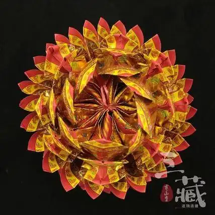折纸佛祖5莲花十五折纸神塔八月赏月花篮中秋节新款潮汕折纸折纸epub