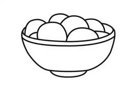 一碗汤圆简笔画步骤简单 - 爱知识网