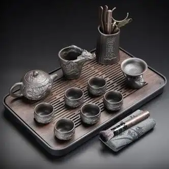 宋昂宜兴高档紫砂功夫茶具套装家用轻奢茶具用品整套陶瓷茶壶杯紫砂