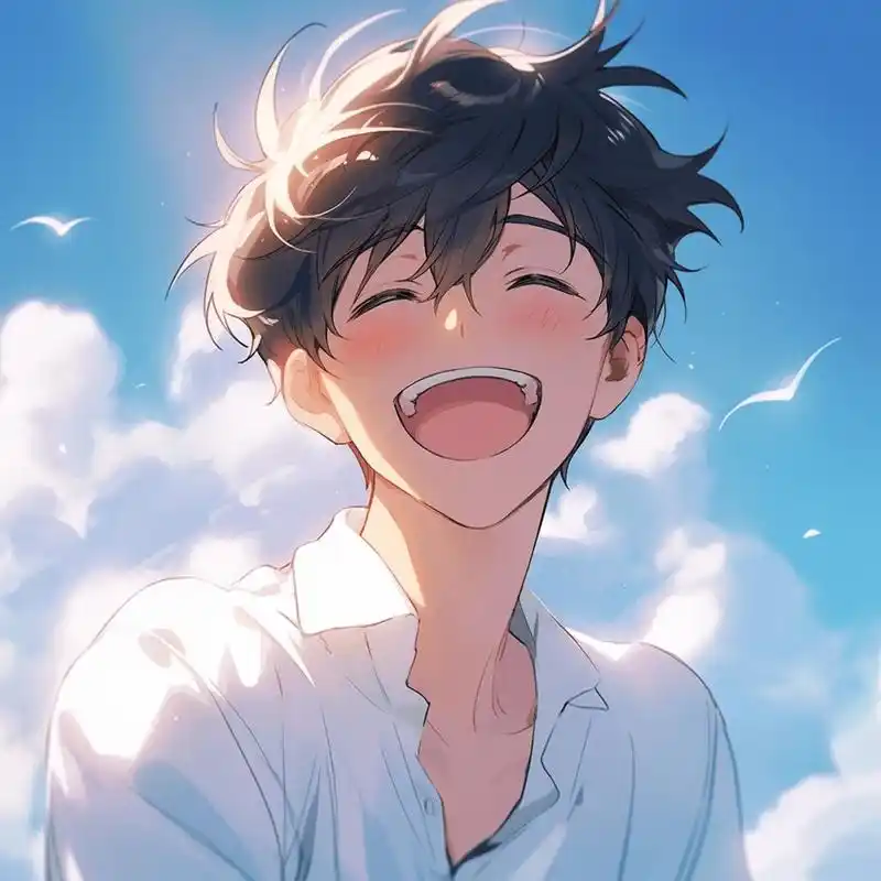 阳光男孩头像|每一秒都要开心90