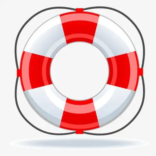 卡通救生圈设计矢量图