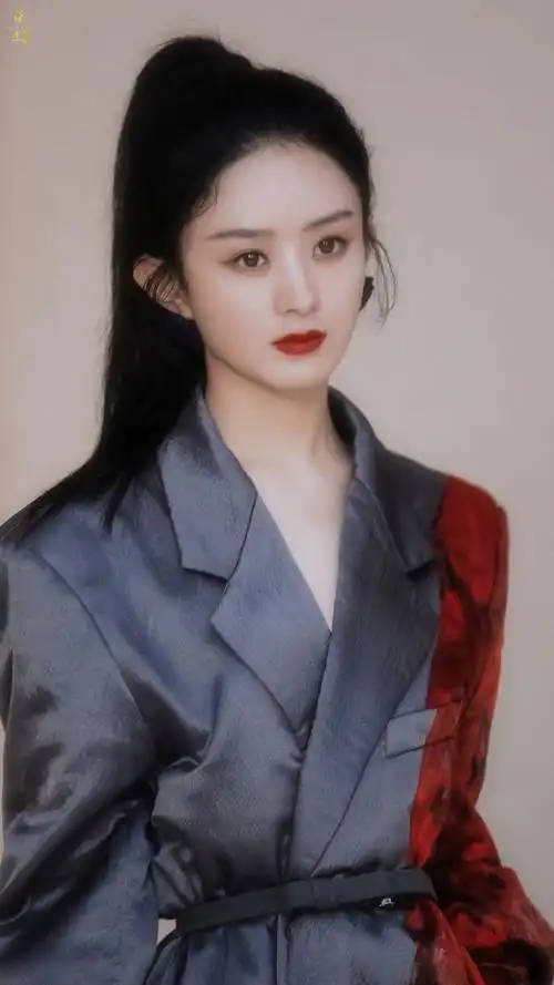 赵丽颖尼龙双马尾造型大片##微博饭制频道