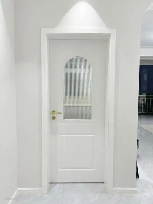 杏子灰搭配纯白法式木门真的好好看!
