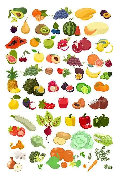 蔬菜水果卡通手绘元素免抠立即下载卡通可爱蔬菜元素可爱卡通拟人蔬菜