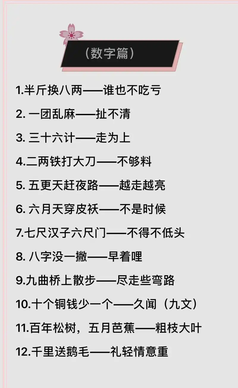 小学歇后语大全#感谢抖音 #原创 #歇后语大全 #小学语文  - 抖音