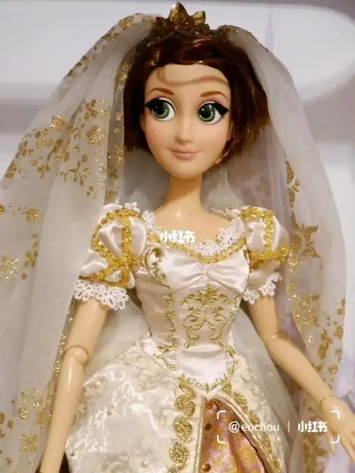 长发公主乐佩婚纱限量娃娃