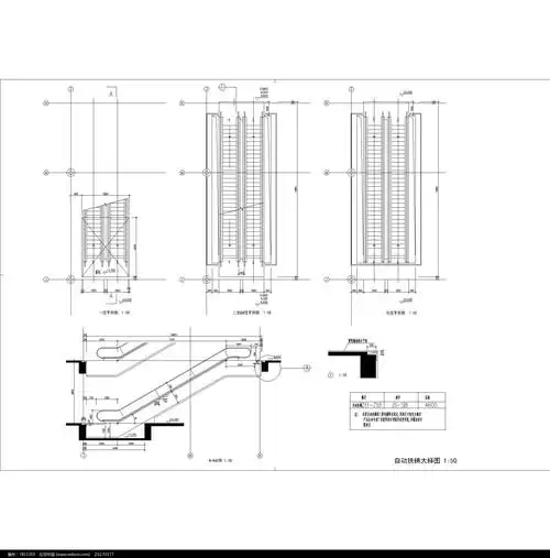 自动扶梯大样图
