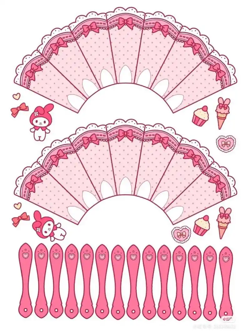 三丽鸥打印素材来了.