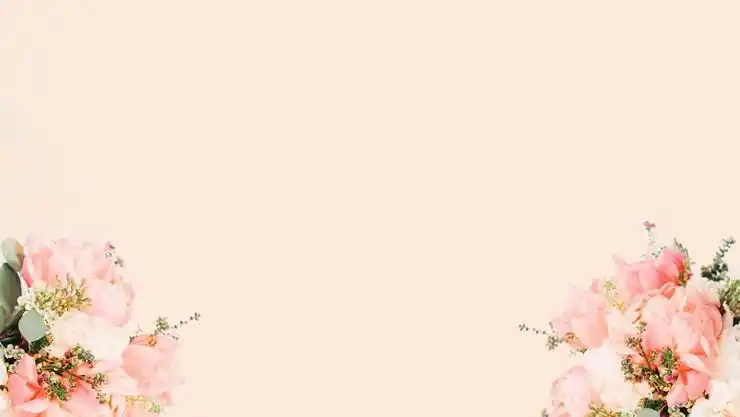 粉色鲜花植物ppt背景图片(粉色花朵ppt背景图)  粉色鲜花植物ppt背景