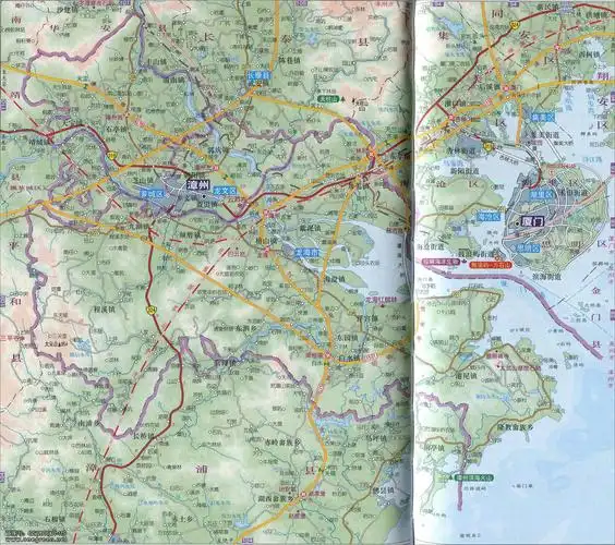 芗城区龙文区龙海市地图