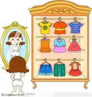 妈妈的衣帽间简笔画