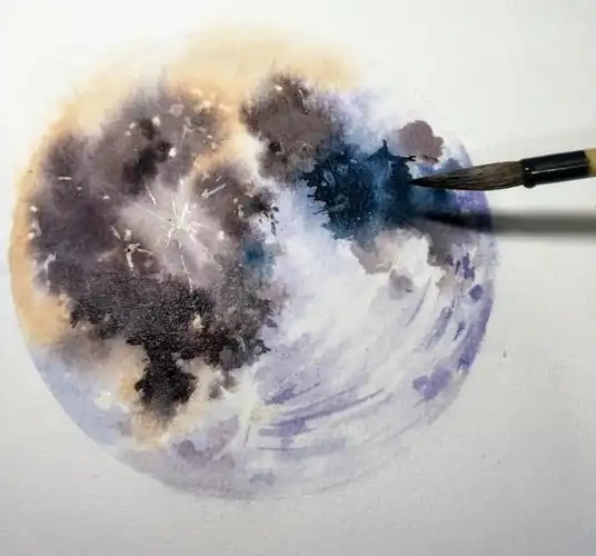 月球怎么画 画月球的方法