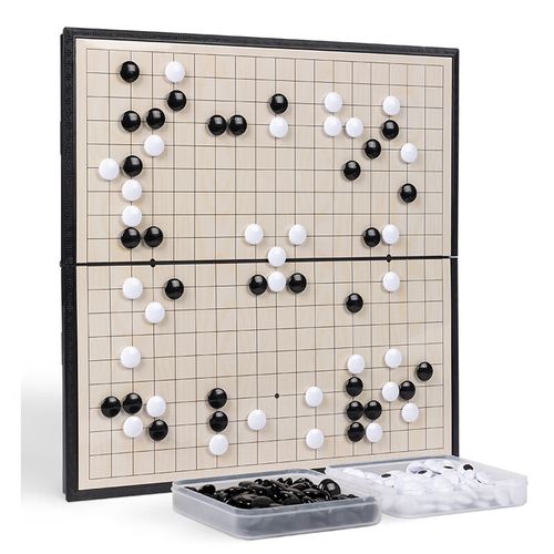 dcw五子棋围棋磁性儿童大人套装学生益智磁石五子棋子便携棋盘收纳袋