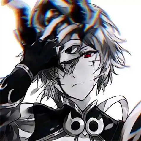 二次元头像男高冷帅气黑暗系男生动漫头像头像屋