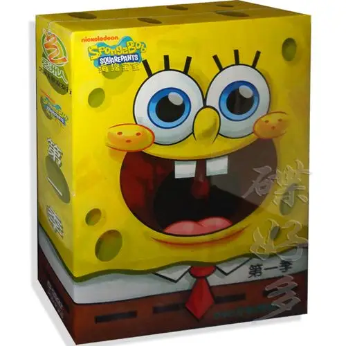 儿童动画片 海绵宝宝 精装5dvd碟片30集光盘幼儿早教中英双语