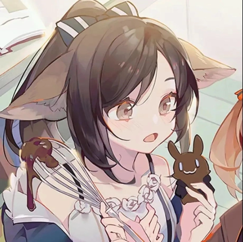 二次元可爱闺蜜头像|擦肩而过