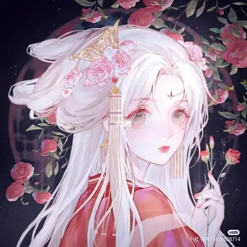 古风萌二次元头像一对