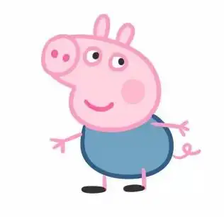 简笔画佩奇头像