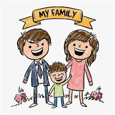 三口之家的卡通头像(优选25张)