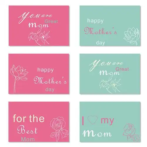 母亲节创意贺卡小清新祝福卡学生感恩友情卡片烘培鲜花文化用品