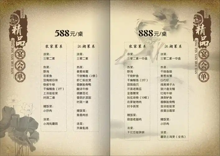 13农家家宴菜谱 会所菜单 土菜菜谱 家常菜菜谱 满座菜谱