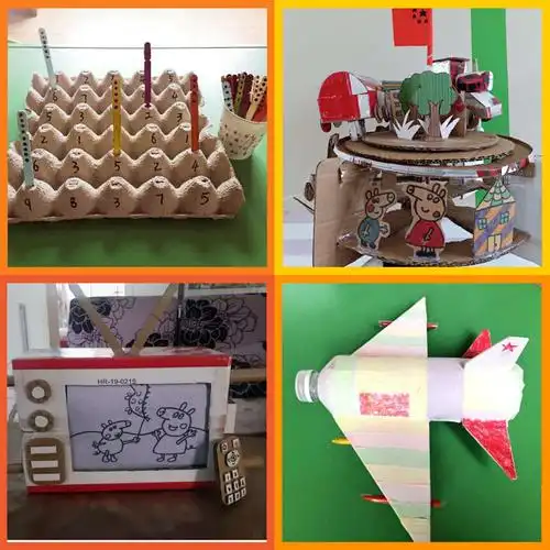 变废为宝◆华州区苗苗幼儿园教师自制教玩具比赛活动