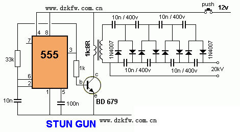 12v升压电路图,ne555升压电路图,倍压电路图