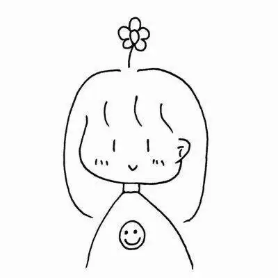 ins风格小女孩简笔画
