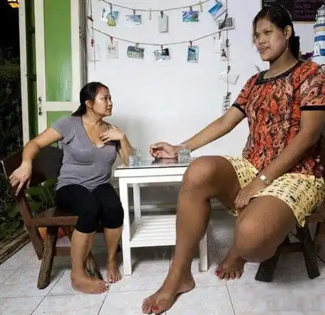 世界最高美女2米32 世界上最高的女模特,女巨人图片