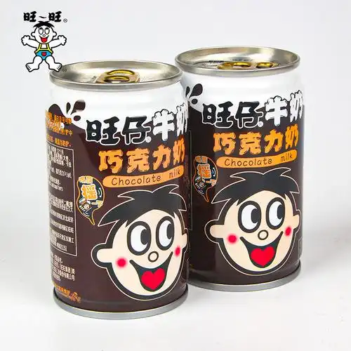 旺旺旺仔牛奶罐装整箱巧克力味儿儿童早餐饮品含乳饮料