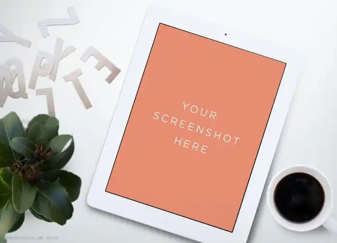 文艺风平板电脑样机模板图片-图行天下图库